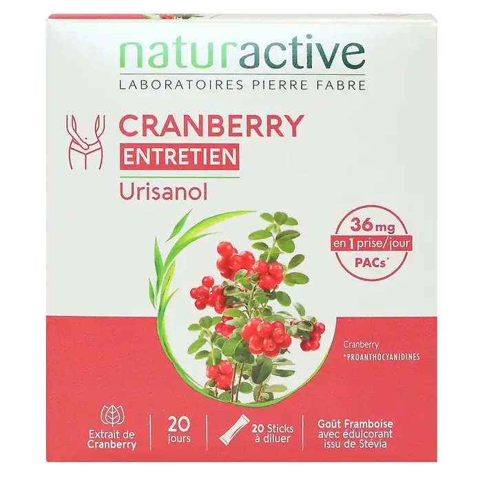 Urisanol Cranberry entretien 20 sticks