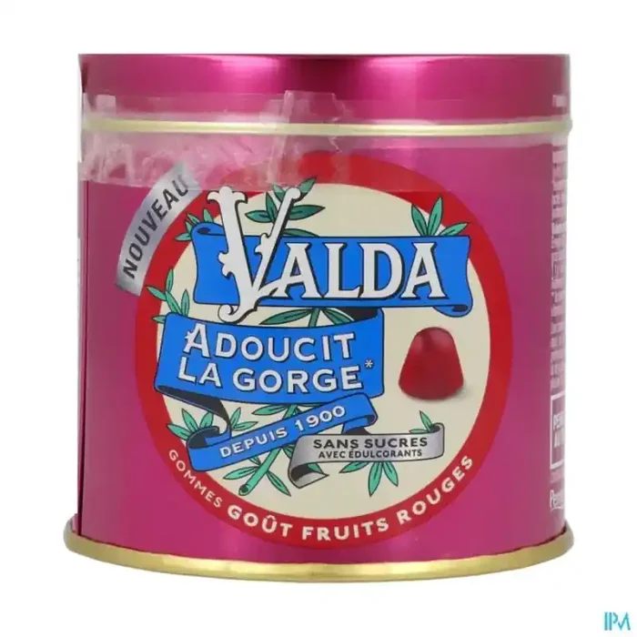 Valda gommes fruits rouges sans sucre 140g