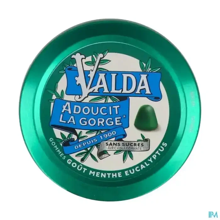 Valda gommes menthe eucalyptus sans sucre 50g