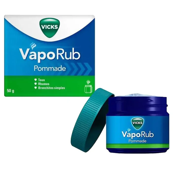 VapoRub Pommade – Toux Rhumes Bronchites simples – Pot 50g