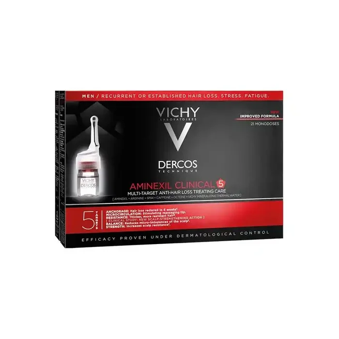 Vichy dercos aminexil clinical 5 homme 21 monodoses
