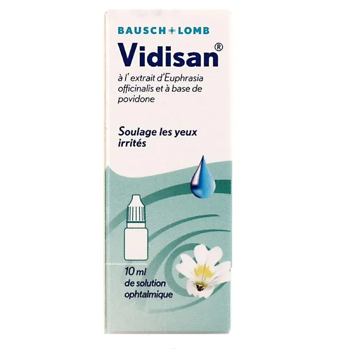 Vidisan solution optalmique soulage les yeux irrités 10ml
