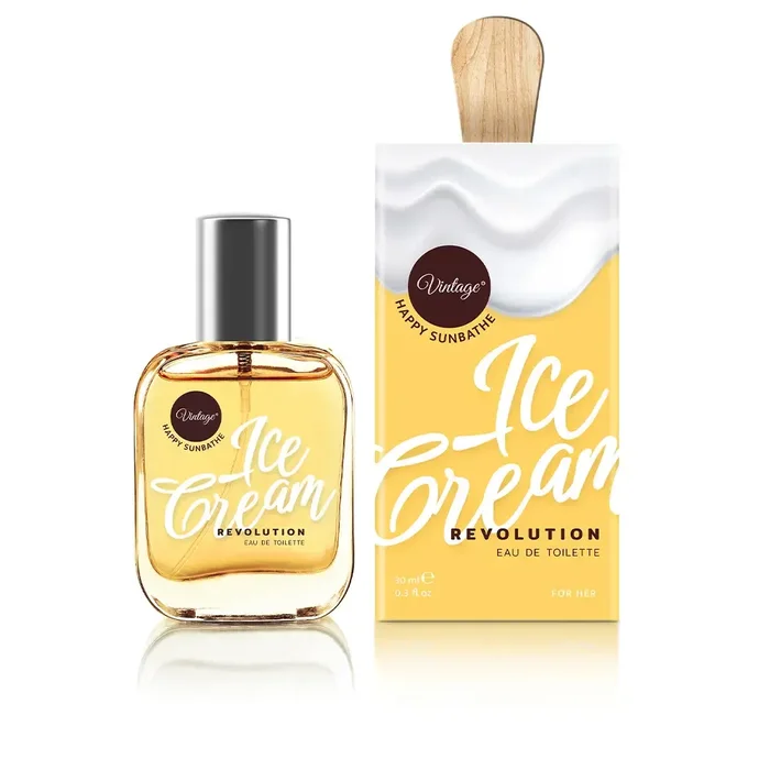 Vintage Fun Beauty, ICE CREAM happy sunbathe