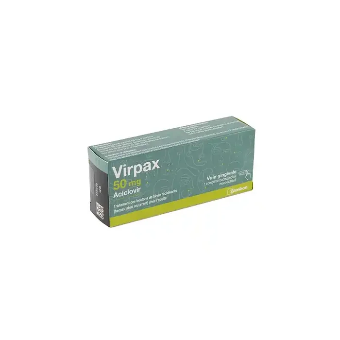 VIRPAX ACICLOVIR 50MG 1 COMPRIME ZAMBON