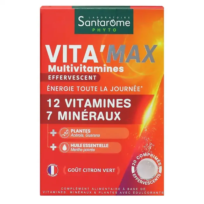 Vita‘Max Multivitamines 20 comprimés effervescents