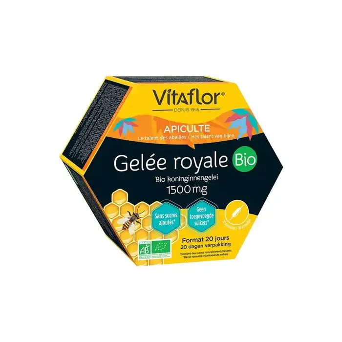 Vitaflor gelee royale Bio 1500mg 20 ampoules