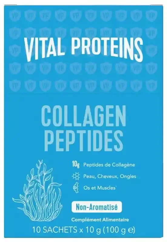 Vital Proteins Collagen Peptides – Collagène Beauté Peau Cheveux Ongles – 10 Sticks de 10 g