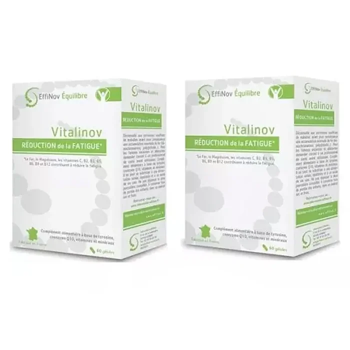Vitalinov – Réduction de la fatigue – Lot de 2 x 60 gélules