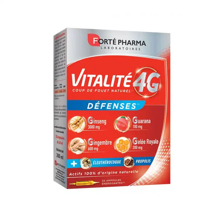 VITALITE 4G DEFENSES 20 AMPOULES FORTE PHARMA
