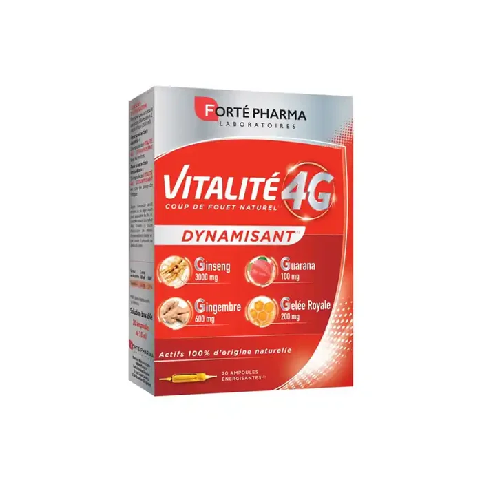 VITALITE 4G DYNAMISANT 20 AMPOULES FORTE PHARMA