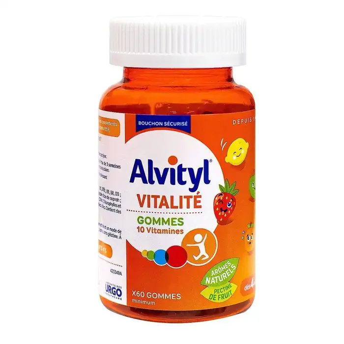 Vitalité – 10 vitamines – 60 gommes à mâcher