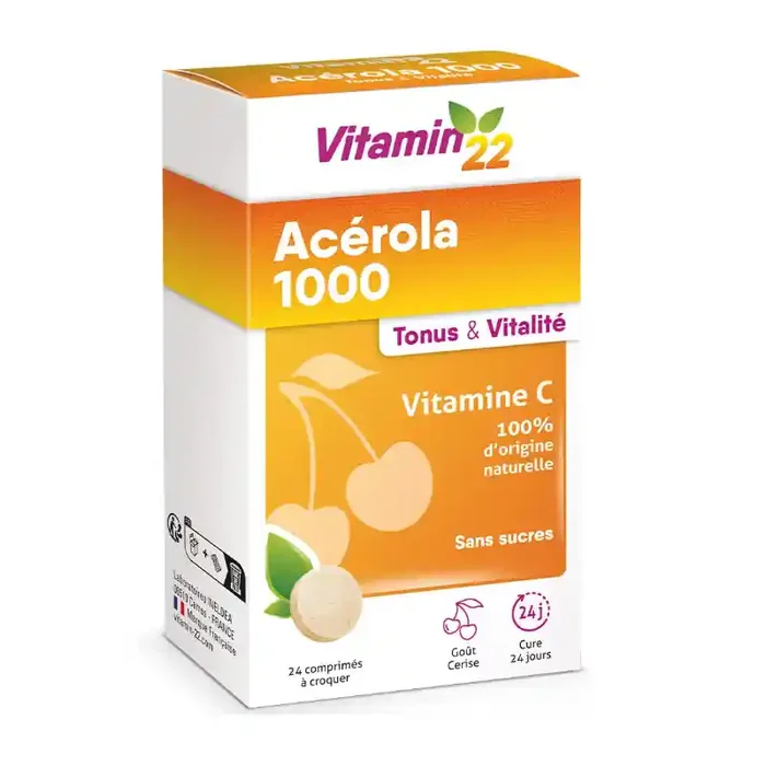 Vitamin‘22 Acérola 1000 24 comprimés à croquer