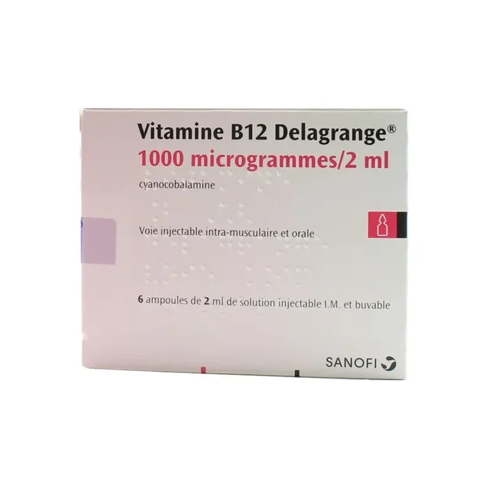 Vitamine B12 Delagrange 1000µg / 2ml 6 ampoules