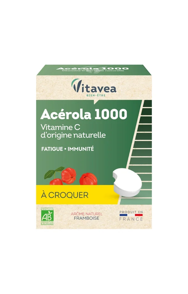 Vitamine C – Acérola bio – A croquer – 1 mois