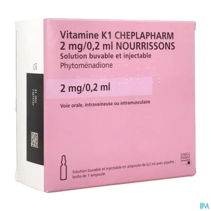 Vitamine k1 cheplapharm 2mg/0ml2 nourrisson buvable injectable 1