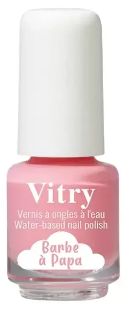 Vitry Vernis à Ongles à l‘Eau Mini 4 ml – Couleur Barbe à Papa