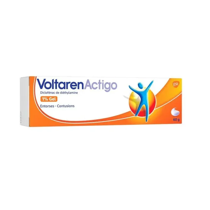 Voltarenactigo 1% Gel Tube 60g Entorses – Contusions
