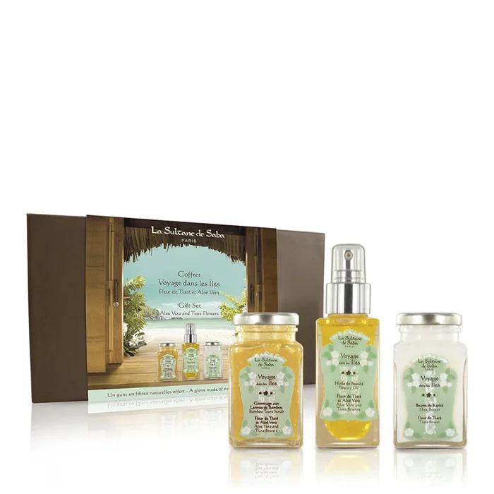 Voyage Dans Les Îles – Coffret Gommage 100 ml + 2 Produits