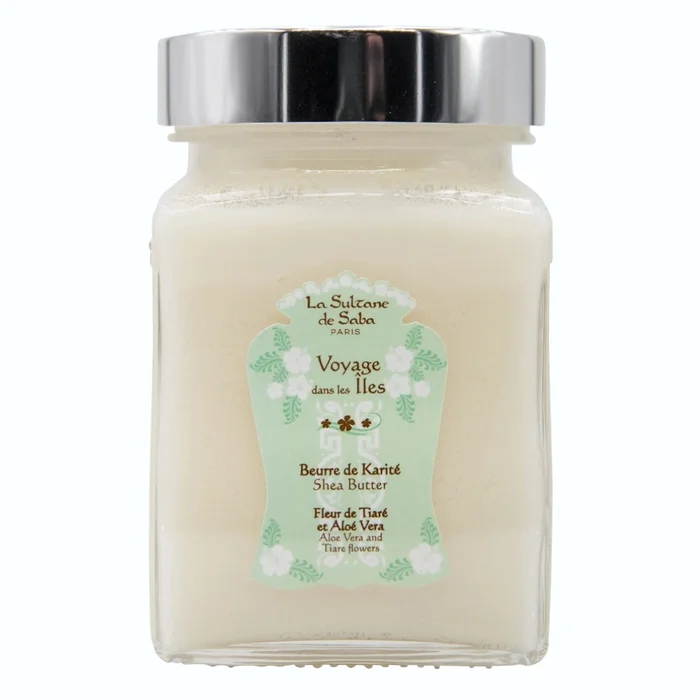 Voyages Dans Les &Icirc;les – Beurre de Karit&eacute; – Fleur de Tiar&eacute; & Alo&eacute; Vera 300 g