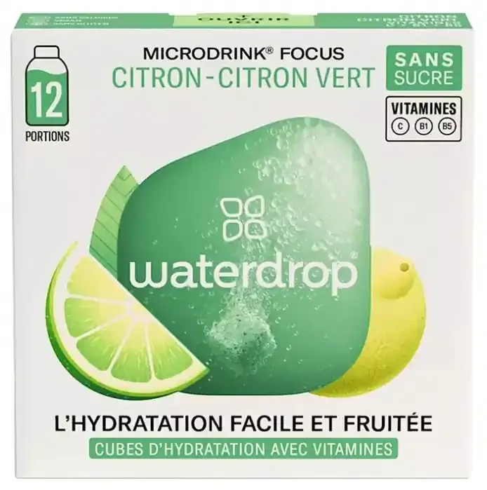 Waterdrop Microdrink 12 Cubes – Goût Citron – Citron Vert
