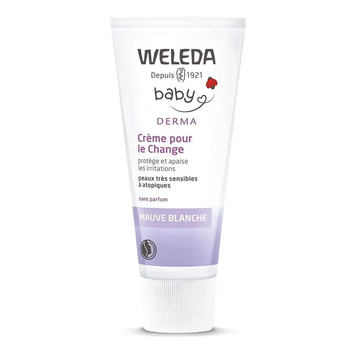 WELEDA Baby Derma Crème pour le Change à la Mauve blanche