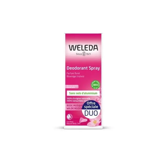 Weleda Duo Déodorant à la Rose musquée 2 x 100 ml