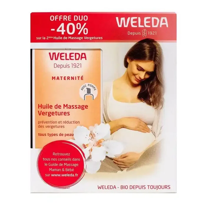 Weleda Huile de Massage Vergeture Coffret Duo