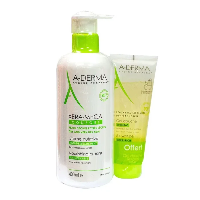 Xera-mega crème 400ml + gel douche 100ml offert