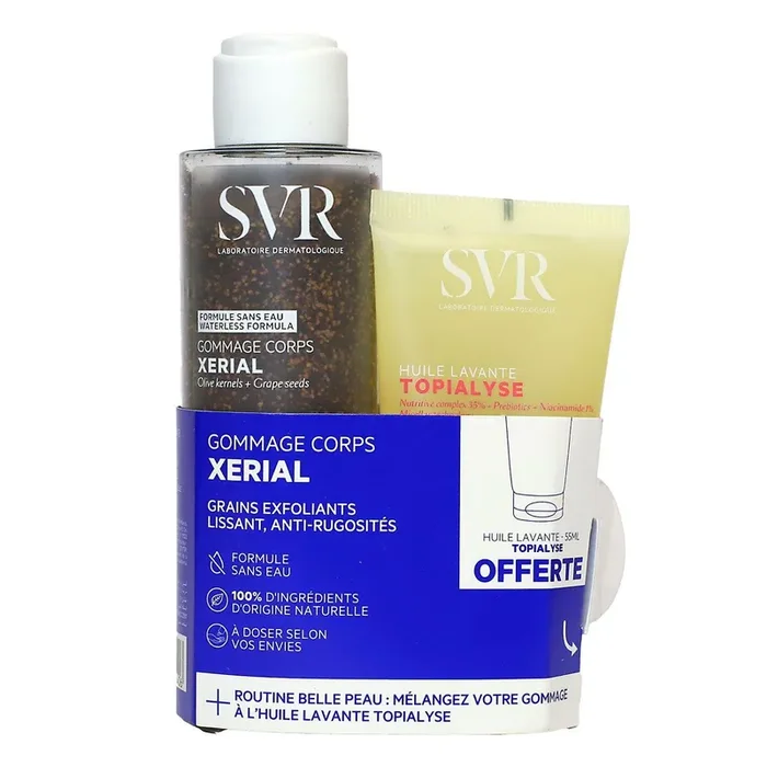 Xerial gommage corps 100g + Topialyse huile lavante 55ml offert