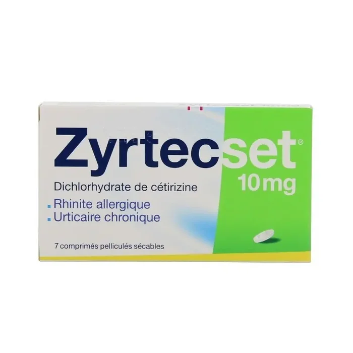 Zyrtecset 10mg 7 comprimes pellicules secables