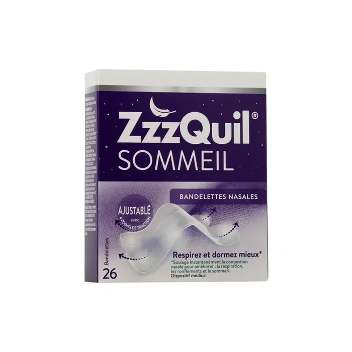 Zzzquil sommeil bandelette nasale x26